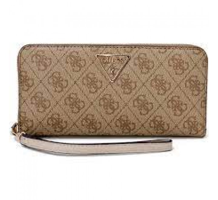 BILLETERA GUESS LAUREL SLG LARGE AROUND LATTE LOGO SG850046