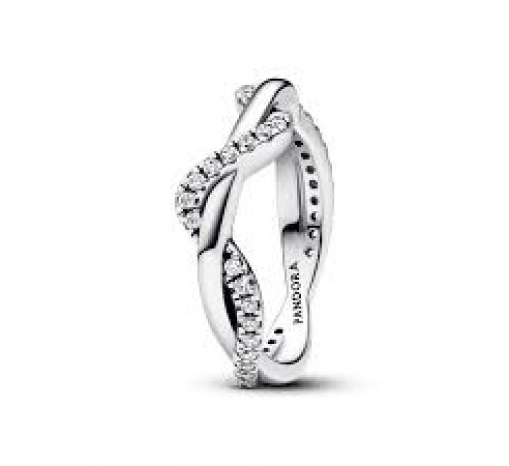ANILLO PANDORA PLATA OLA CIRCO ENTRELAZADA N?14 193098C01-54