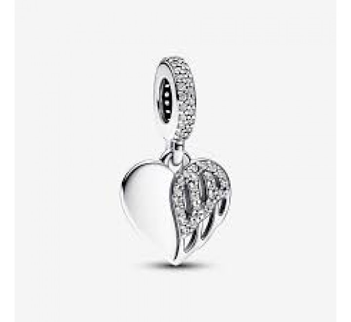 CHARM PANDORA PLATA CORAZON Y ANGEL 792646C01