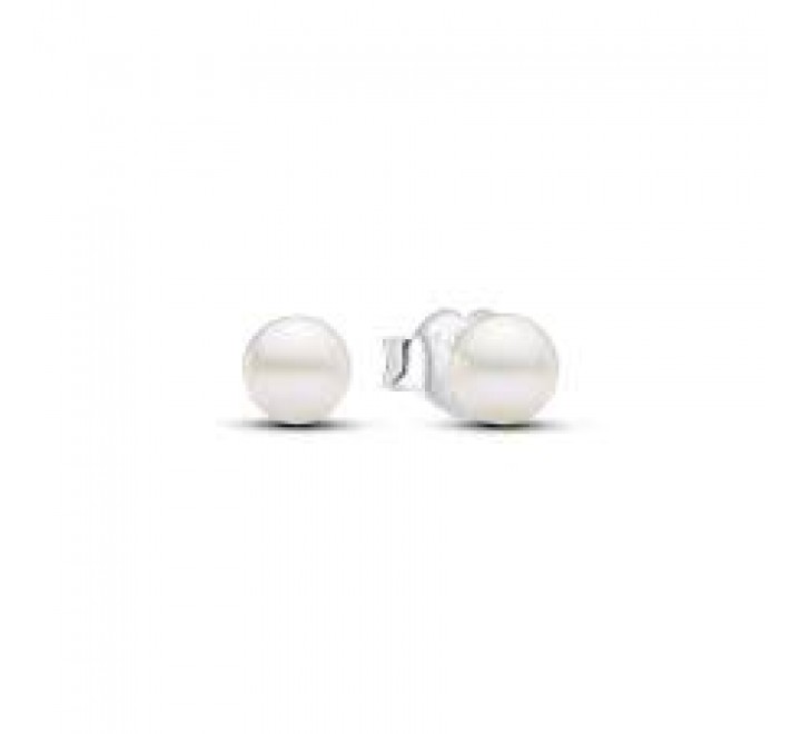 PENDIENTES PANDORA PLATA PERLA CULTIVADA 4,5MM 293168C01