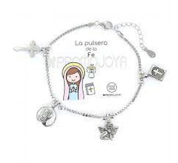 PULSERA PROMOJOYA PLATA FE CADENA VENECIANA 9103046