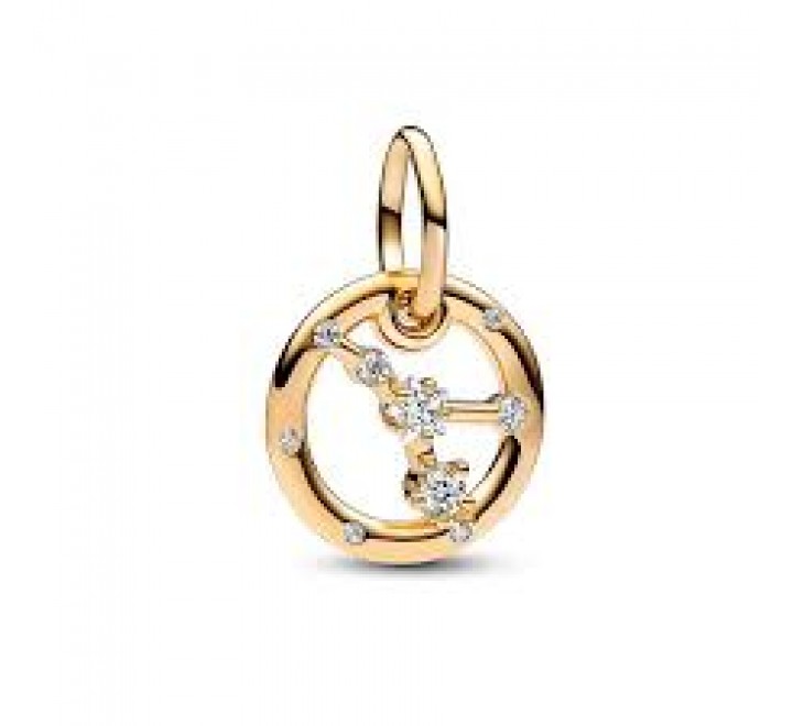 CHARM COLGANTE PANDORA PLATA DORADA ZODIACO CANCER 762708C01