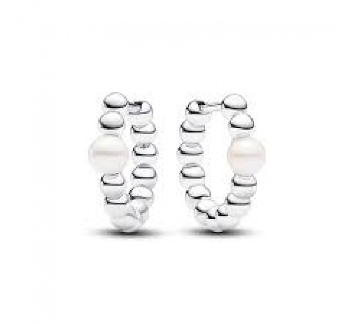 PENDIENTES PANDORA PLATA ARO PERLAS Y BOLITAS 293178C01