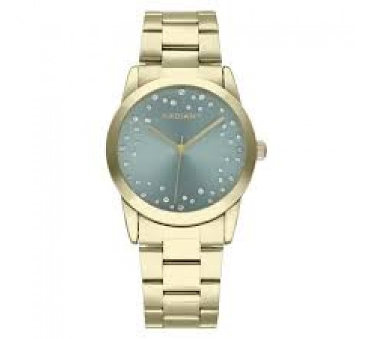 RELOJ RADIANT SE?ORA ACERO DORADO ESFERA VERDE RA606204