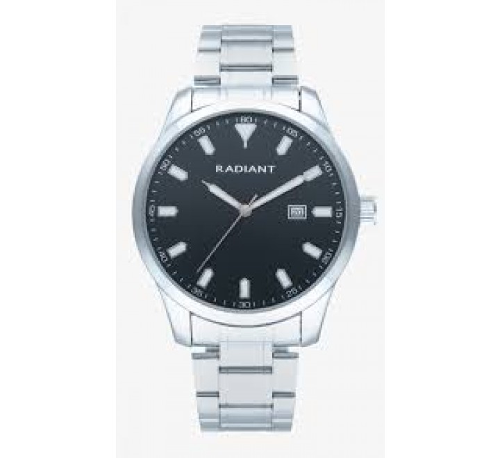 RELOJ RADIANT CABALLERO ACERO ESFERA NEGRA RA638202