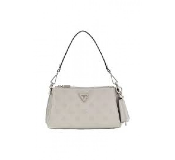 BOLSO GUESS JENA GIRLFRIEND SHOULDER TAUPE LOGO PG922018