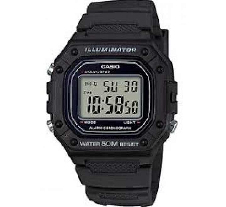 RELOJ CASIO NEGRO W-218H-1AVEF