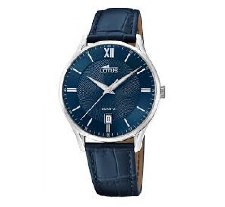 RELOJ CABALLERO LOTUS REF 18402/1 ACERO Y ORREA AZUL
