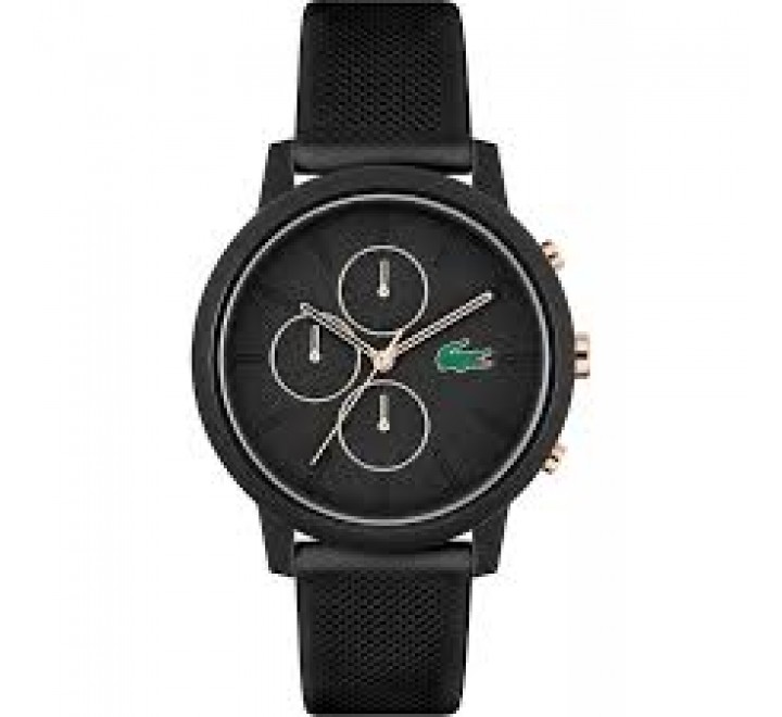 RELOJ LACOSTE SILICONA NEGRO ESFERA NEGRO 2011247