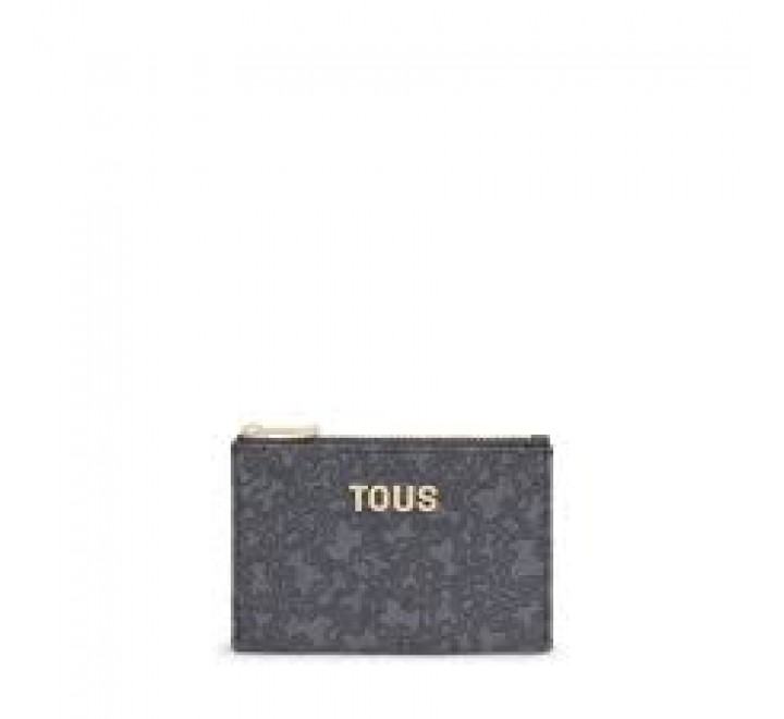 MONEDERO TARJETERO TOUS KAOS MINI LINES GRIS OSC 2002184248