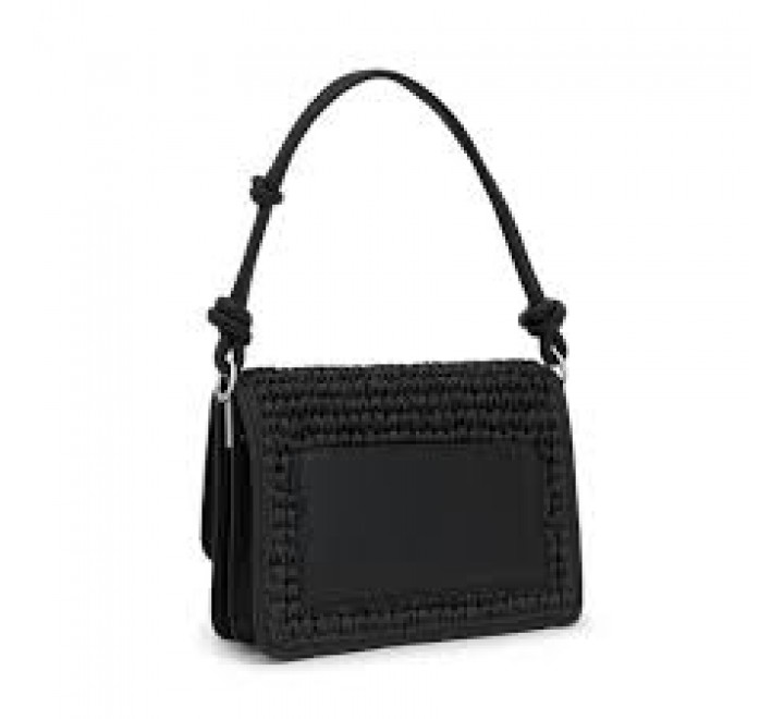 BOLSO TOUS BANDOLERA M.AUDREE RAFIA NEGRO 2002202851