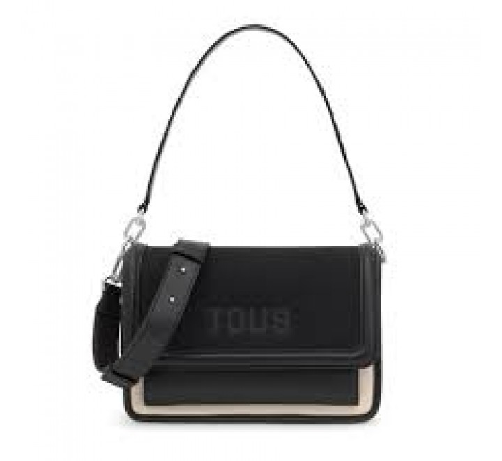 BOLSO TOUS BANDOLERA M.AUDREE CANVAS NEGRO 2002202751
