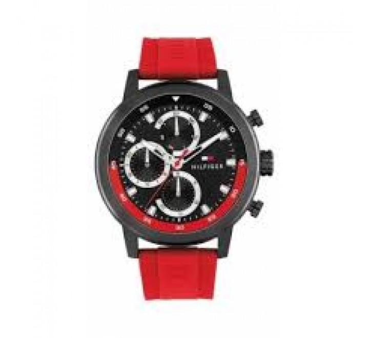 RELOJ TOMMY HILFIGER CABALERO CORREA ROJA 1792178