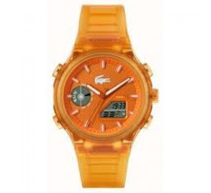 RELOJ LACOSTE CABALLERO ANALOGICO Y DIGITAL NARANJA 2011431