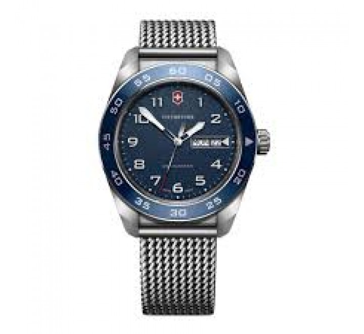 RELOJ VICTORINOX ACERO ESFERA Y BISEL AZUL V242042