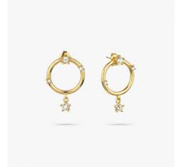 PENDIENTES RADIANT ACERO DORADO ZENDAYA RY000247
