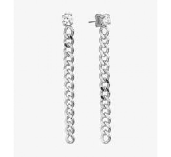 PENDIENTES RADIANT PLATA LARGOS GAGA RY000279