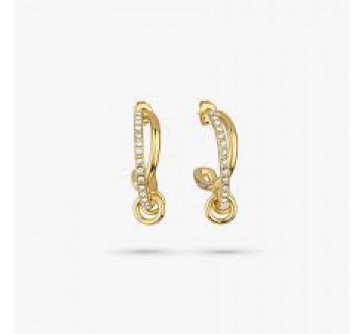 PENDIENTES RADIANT ACERO DORADO ARO ZENDAYA RY000251