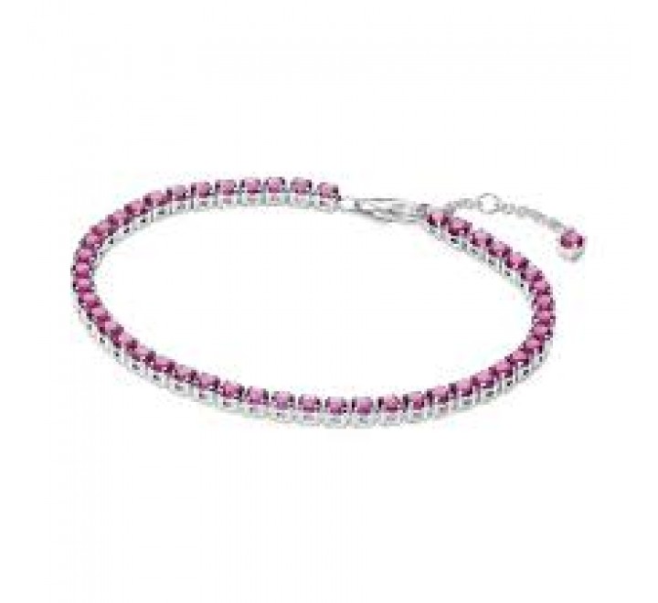 PULSERA PANDORA PLATA TENIS ROSA BRILLANTE 591469C04-18