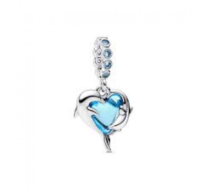 CHARM PANDORA DELFINES CRISTAL MURANO AZUL