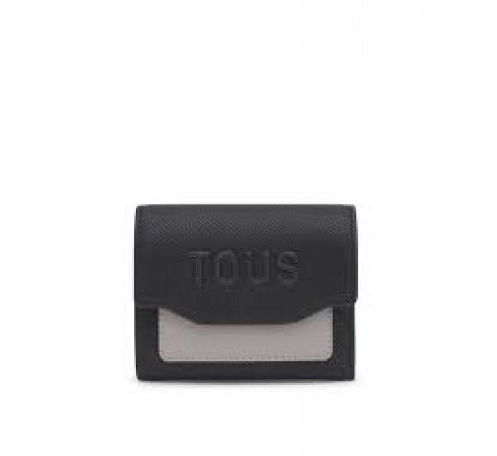 BILLETERA S TOUS AUDREE SAFFIANO NEGRO-GRIS 2002287851