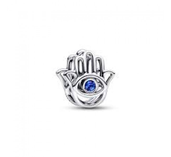 CHARM PANDORA PLATA MANO FATIMA PIEDRA AZUL 794062C01