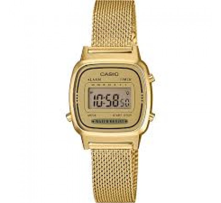 RELOJ CASIO ACERO DORADO DIGITAL LA670WEMY-9EF