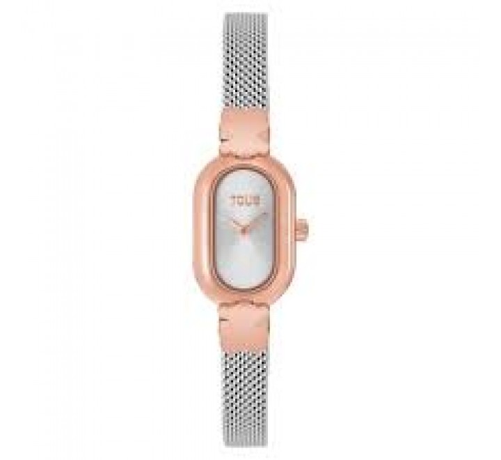 RELOJ TOUS ACERO BICOLOR ROSADO ANALOGICO 3000145400