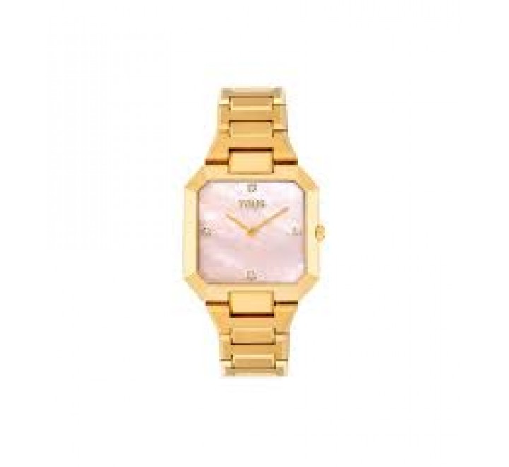 RELOJ TOUS ACERO DORADO ESFERA NACAR ROSA 3000144900