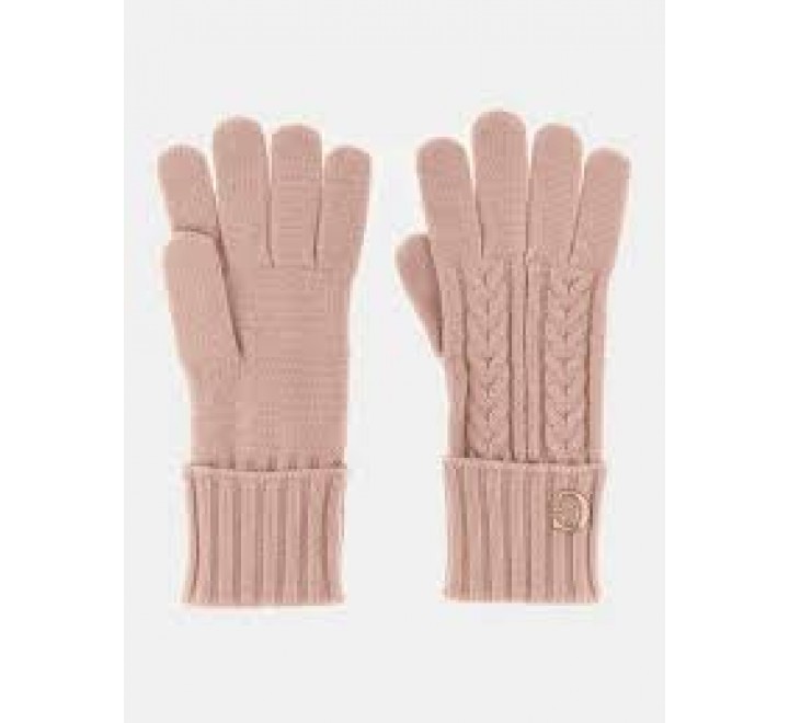 GUANTES GUESS DE PUNTO ROSA TALLA L ROS AW5382POL02