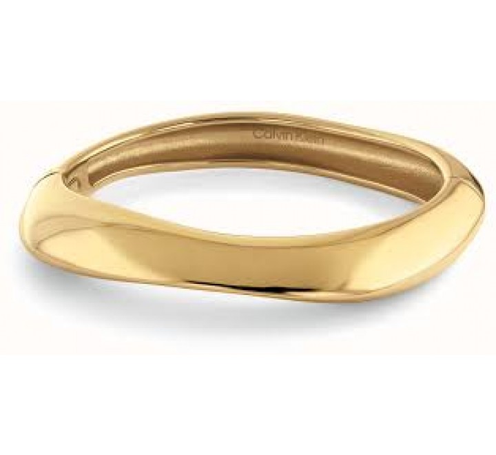 PULSERA CALVIN KLEIN RIGIDA ACERO DORADO 35000818