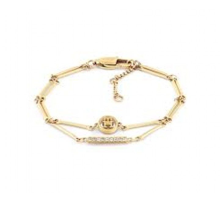 PULSERA TOMMY HILFIGER ACERO DORADO DOBLE 2781000