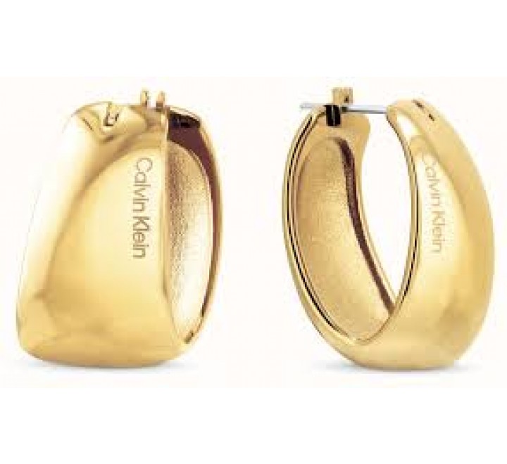 PENDIENTES CALVIN KLEIN ACERO DORADO AROS 35000832