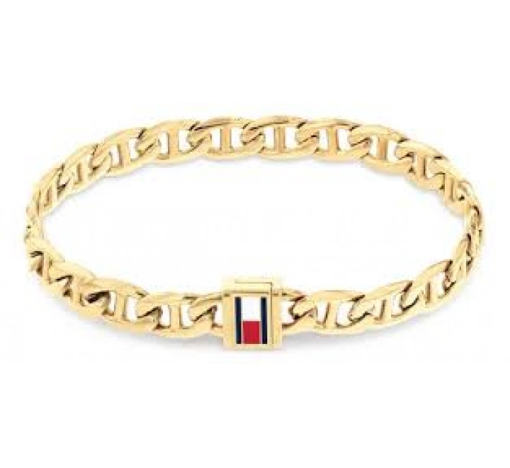 PULSERA TOMMY HILFIGER ACERO DORADO ESLABONES 2790646