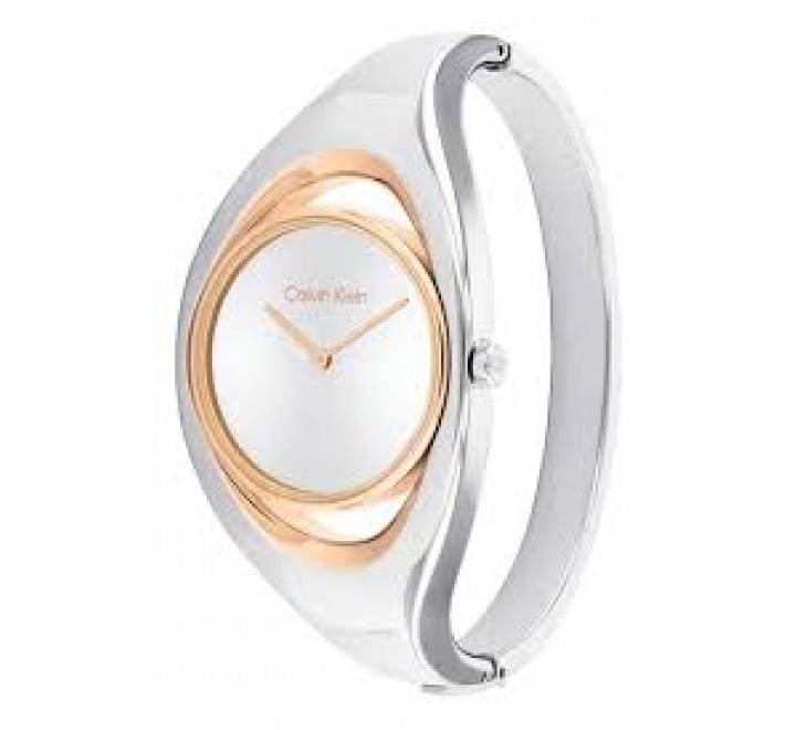 RELOJ CALVIN KLEIN ACERO RIGIDO BISEL ROSADO 25200424