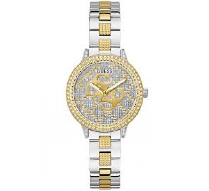 RELOJ GUESS ACERO BICOLOR DORADO CIRCONITAS GW0944L3