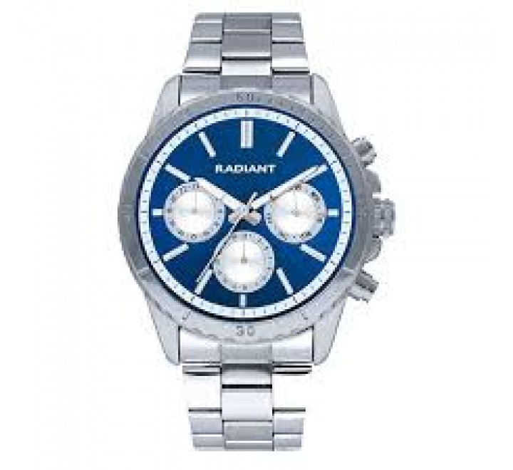 RELOJ RADIANT ARMIS ACERO CAJA REDONDA ESFERA AZUL RA640701