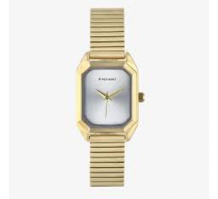 RELOJ RADIANT CAJA Y ARMIS DORADO CUADRADO RA669202