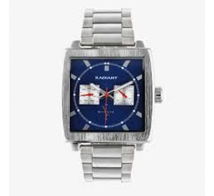 RELOJ RADIANT ARMIS ACERO CAJA CUADRADA AZUL RA679702