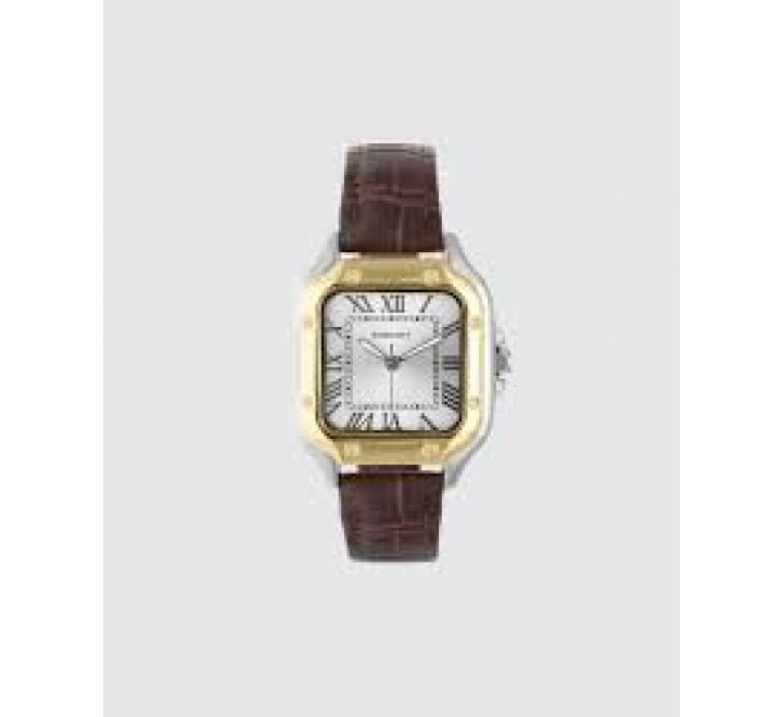 RELOJ RADIANT CORREA PIEL MARRON CAJA CUADRADA RA676204