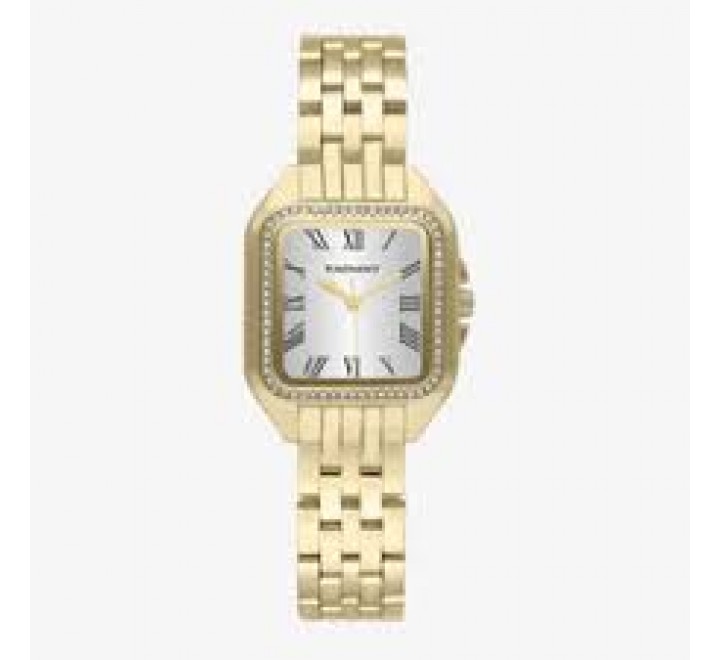 RELOJ RADIANT CAJA Y ARMIS DORADO CUADRADO RA643205