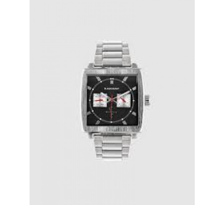 RELOJ RADIANT ARMIS ACERO CAJA CUADRADA NEGRA RA679701