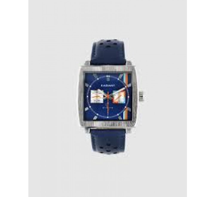RELOJ RADIANT CORREA PIEL AZUL CAJA CUADRADA RA679703