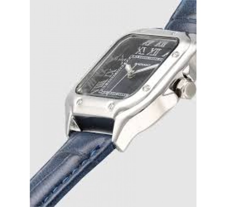 RELOJ RADIANT CORREA PIEL AZUL CAJA CUADRADA RA661208