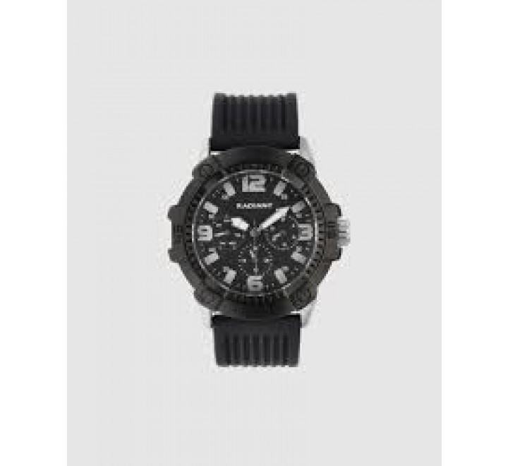 RELOJ RADIANT CORREA SILICONA NEGRA ESFERA NEGRA RA682702