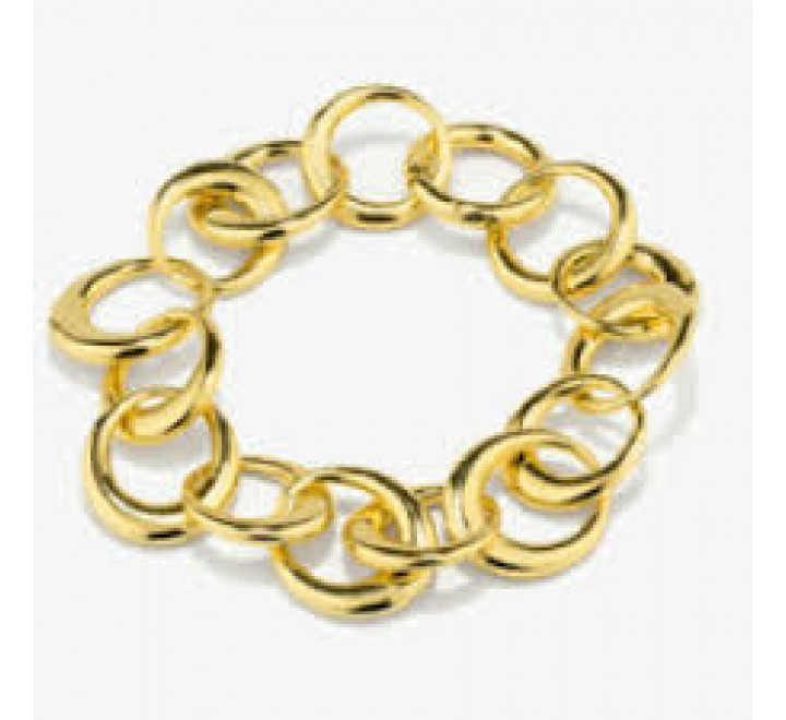 PULSERA RADIANT DORADA ESLABONES REDONDOS RY000318A