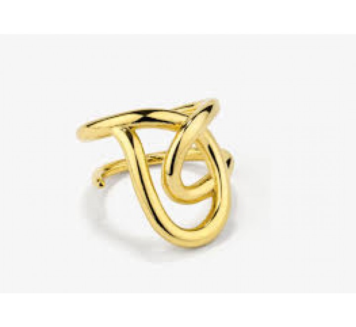 ANILLO RADIANT ACERO DORADO ANCHO RY000313-14A