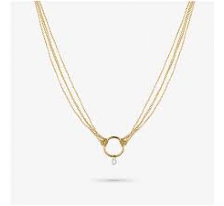 GARGANTILLA RADIANT DORADA MULTICADENA PIEDRA RY000272A