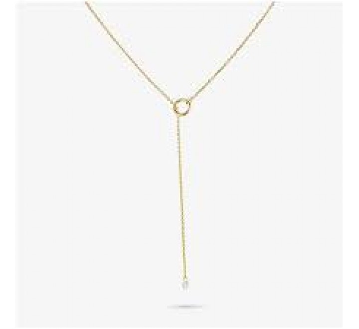 GARGANTILLA RADIANT DORADA PIEDRA COLGANDO RY000265A