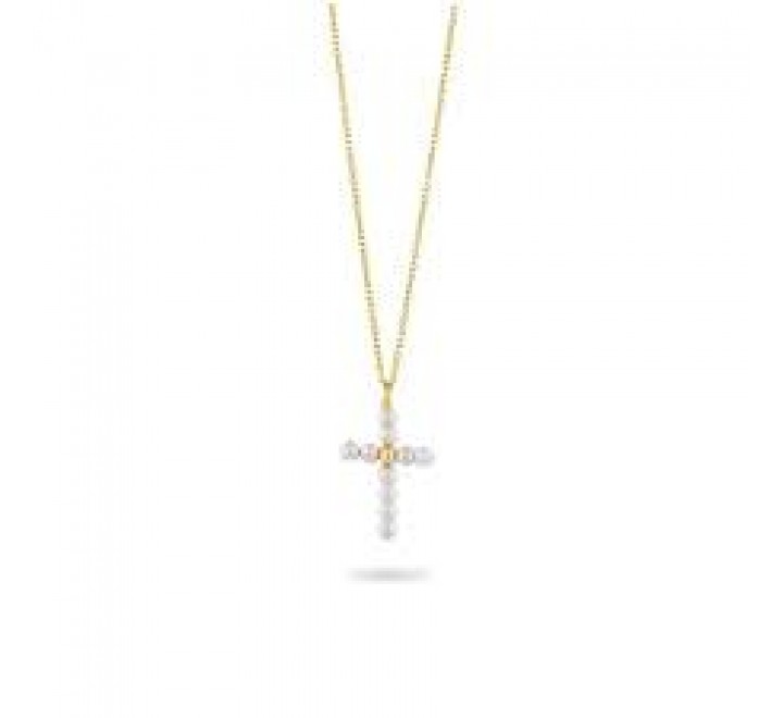 GARGANTILLA RADIANT DORADA CON CRUZ DE PERLAS RY000133